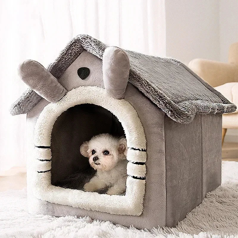 Folding Houses for Small and Medium Sized Dogs and Cats, Mattresses, Pet Products, Puppy Baskets, Winter Kennels